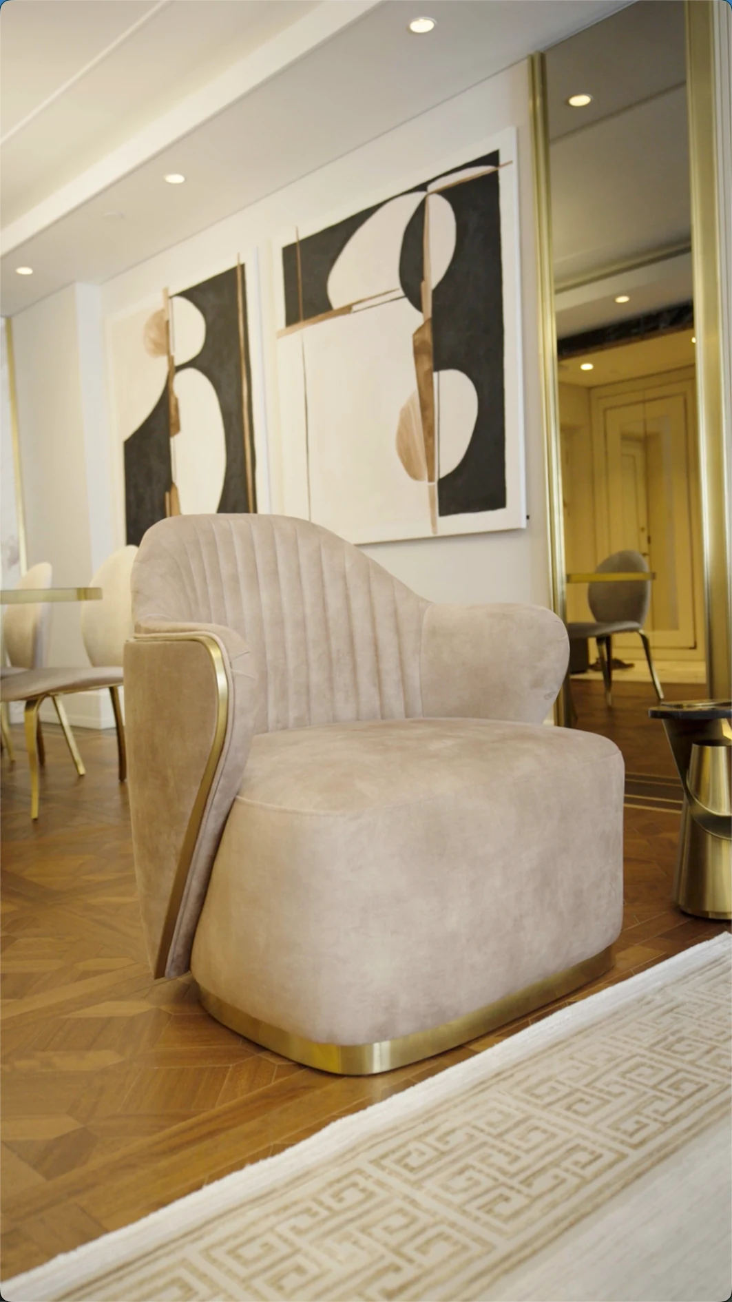Büyükyalı Interior Design Project · Curved armchair · 22