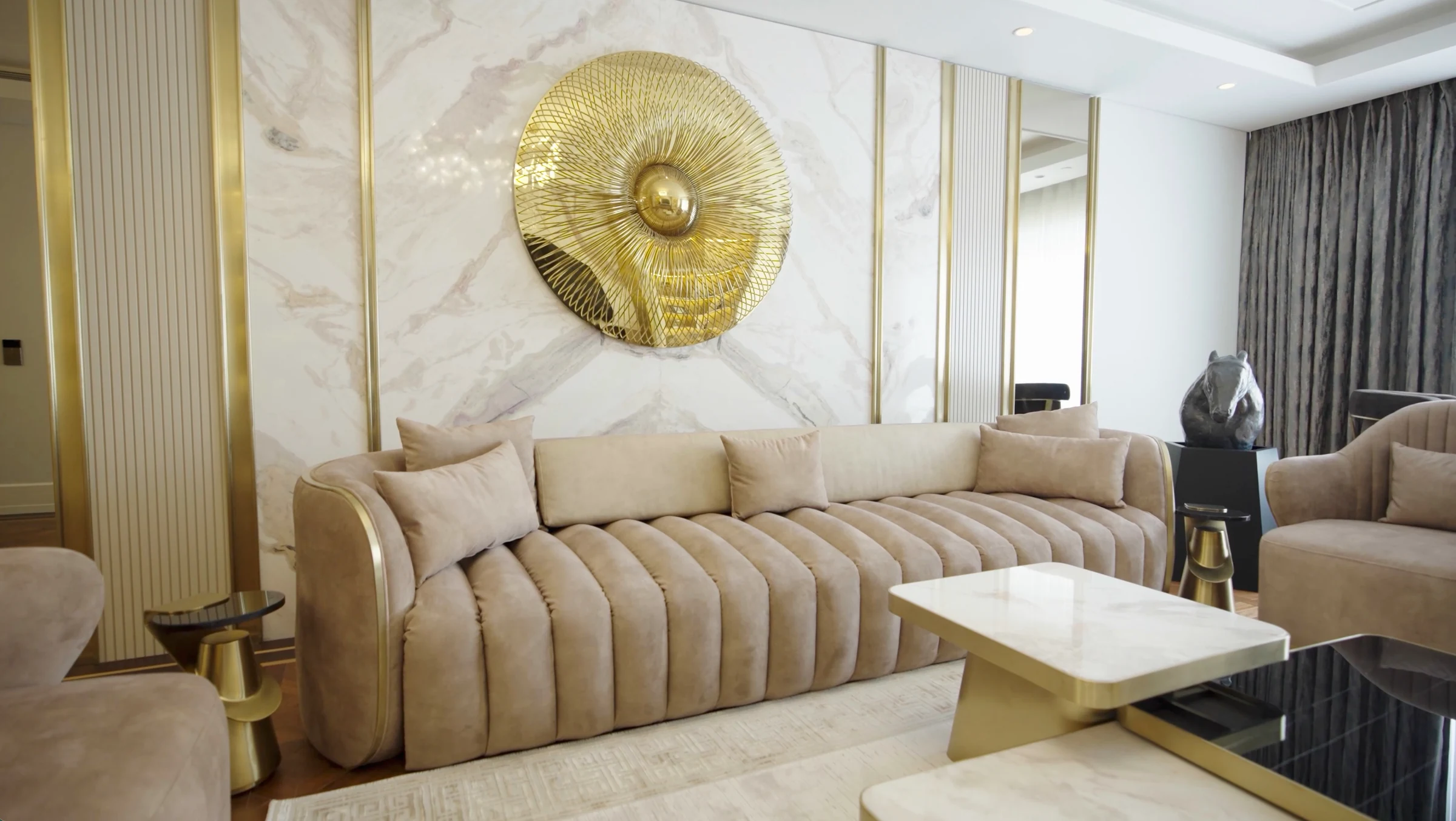 Büyükyalı Interior Design Project · Softly curved sofa · 4